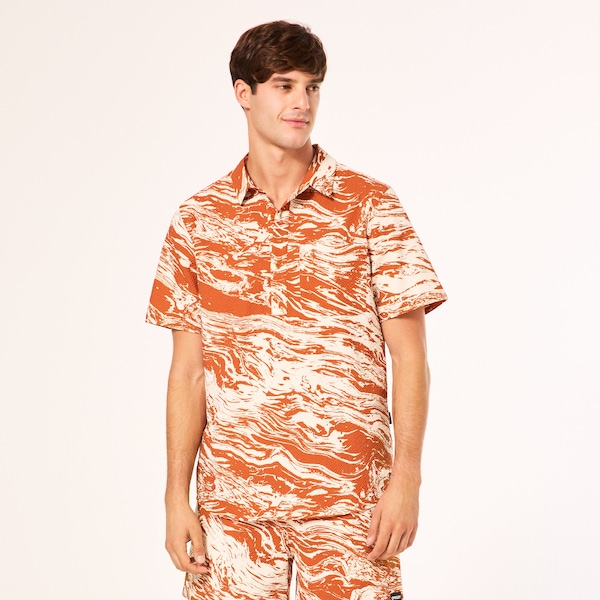 Deco Palms Rc SS Button Down