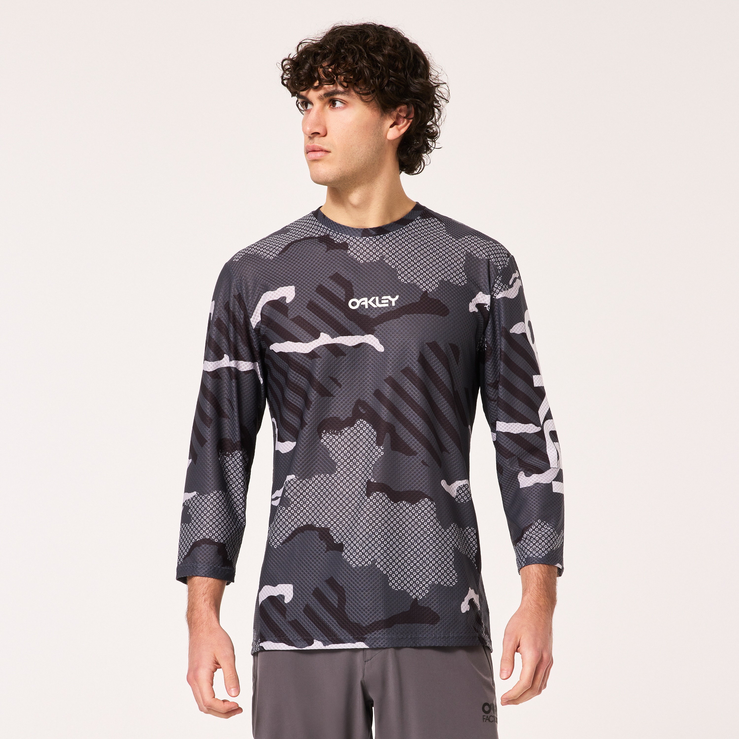 Oakley Ride Free LS Jersey - Black Stripe/Grip Camo | Oakley® US