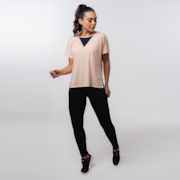Camiseta Feminina Oakley TRX SS - Seashell