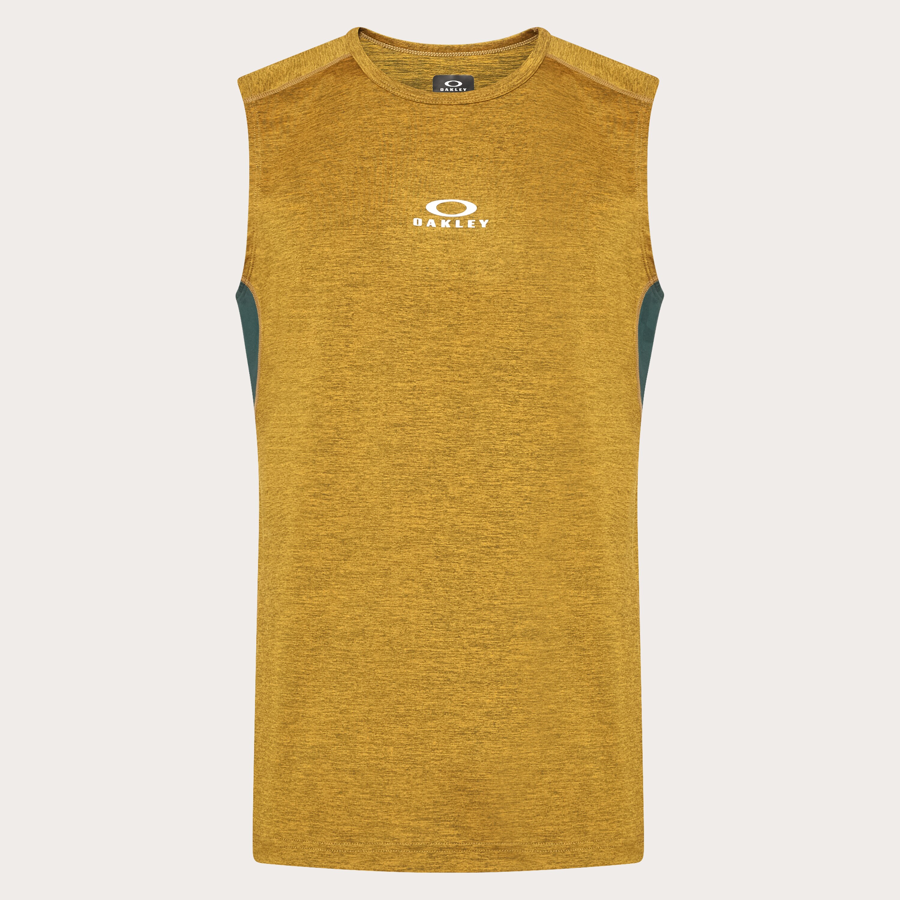 Rest&Recreation SLEEVELESS TOP イエローグリーン Oakley O Fit Rc Sleeveless Tee - Green/Yellow Heather