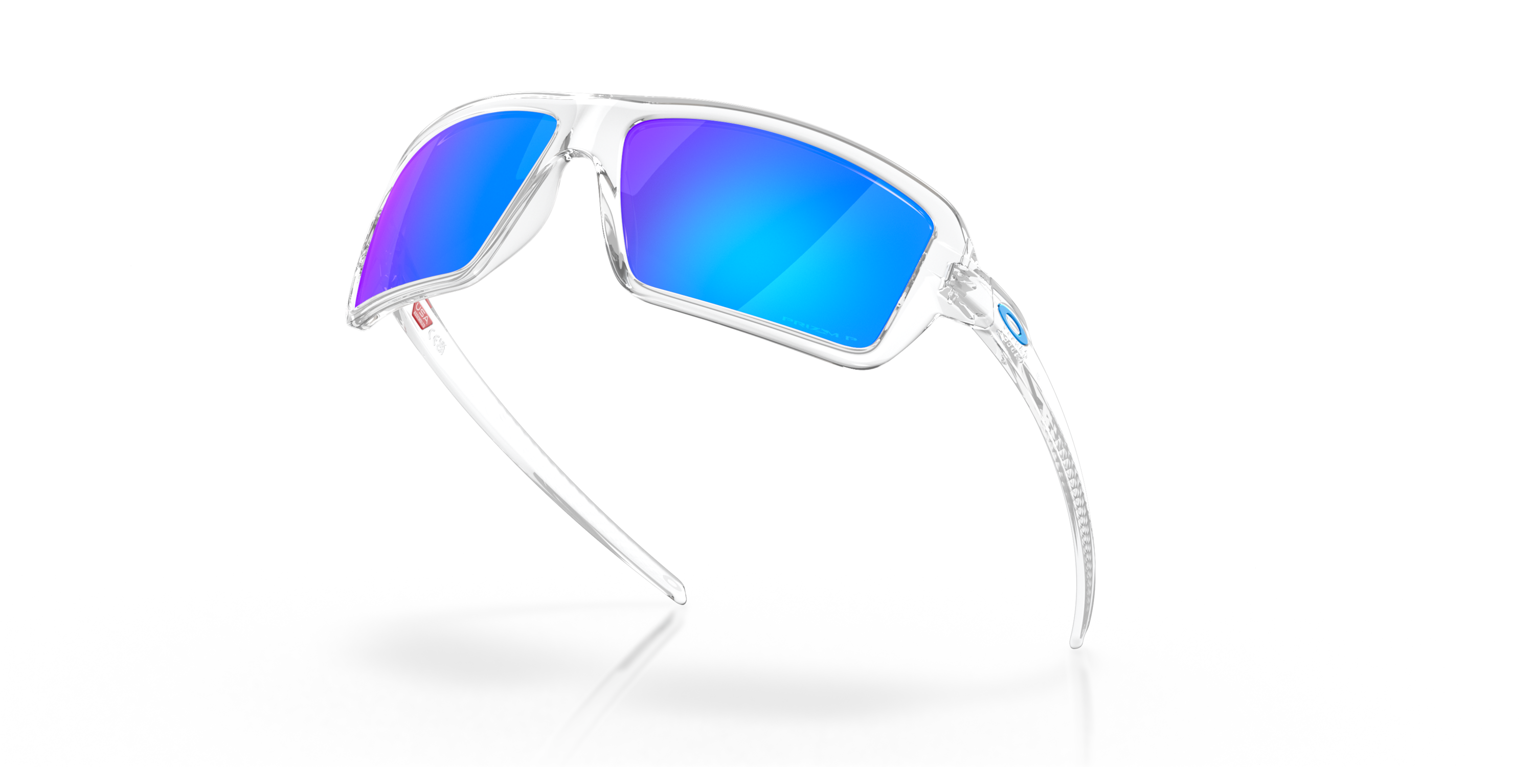Cables Prizm Sapphire Polarized Lenses, Polished Clear Frame