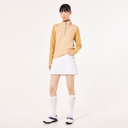 Elevate Thin Line Pleats Skirt - White