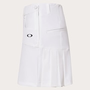 Elevate Thin Line Pleats Skirt - White