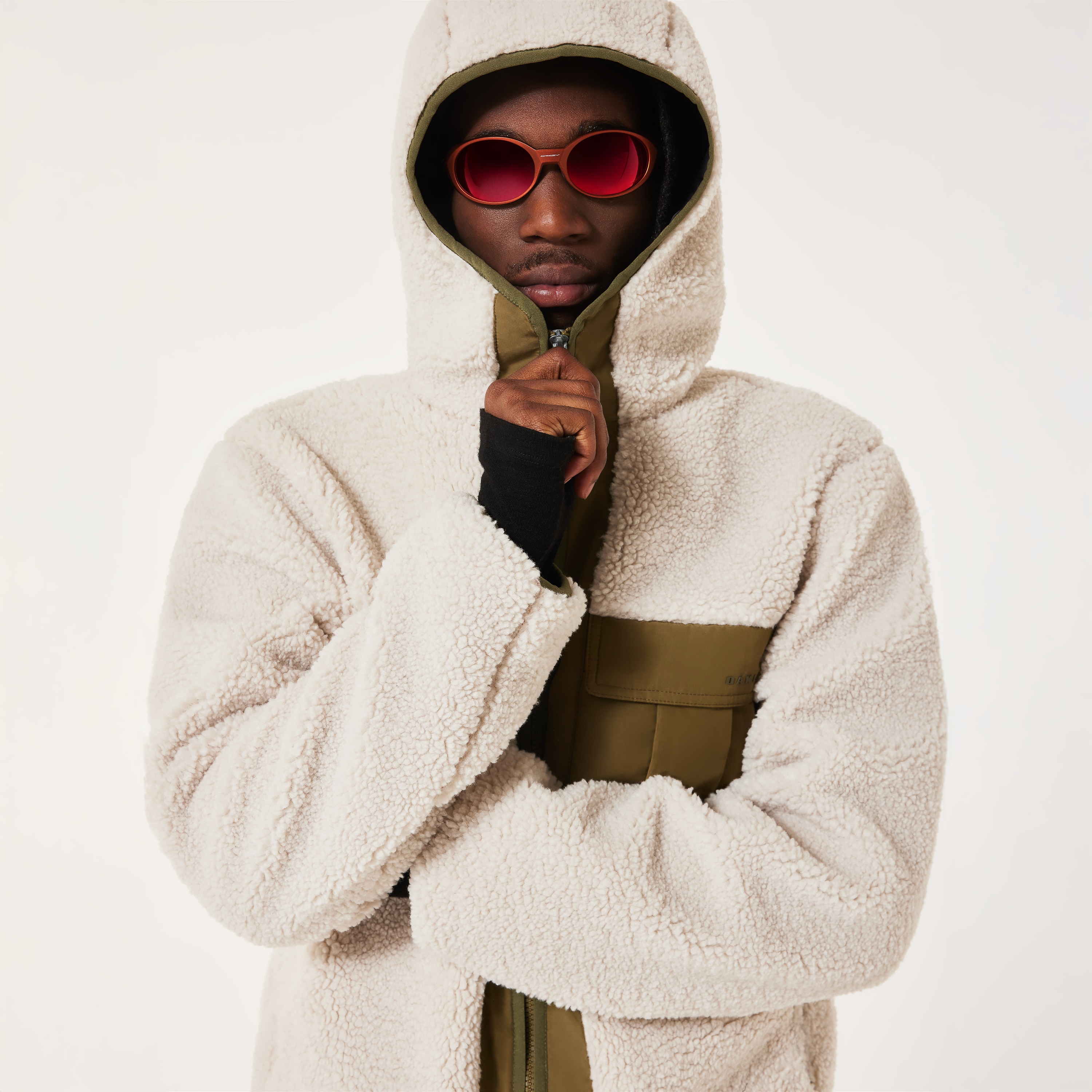 Oakley Snowdrift Full Zip Sherpa In White