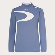 Elevate LS Elipse Mock Shirt - Blue Mirage
