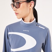 Elevate LS Elipse Mock Shirt - Blue Mirage