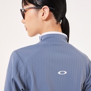 Elevate LS Elipse Mock Shirt - Blue Mirage