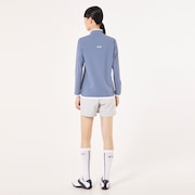 Elevate LS Elipse Mock Shirt - Blue Mirage