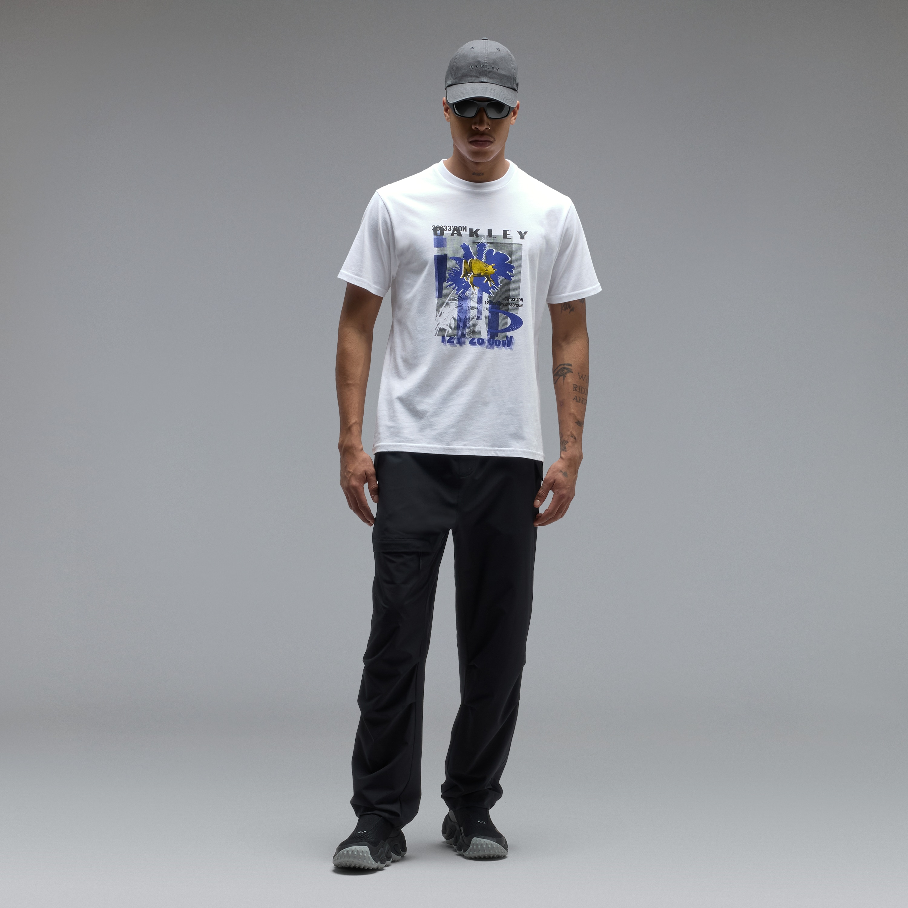 Oakley Futurescape Logo Frog Tee - White | Oakley® US