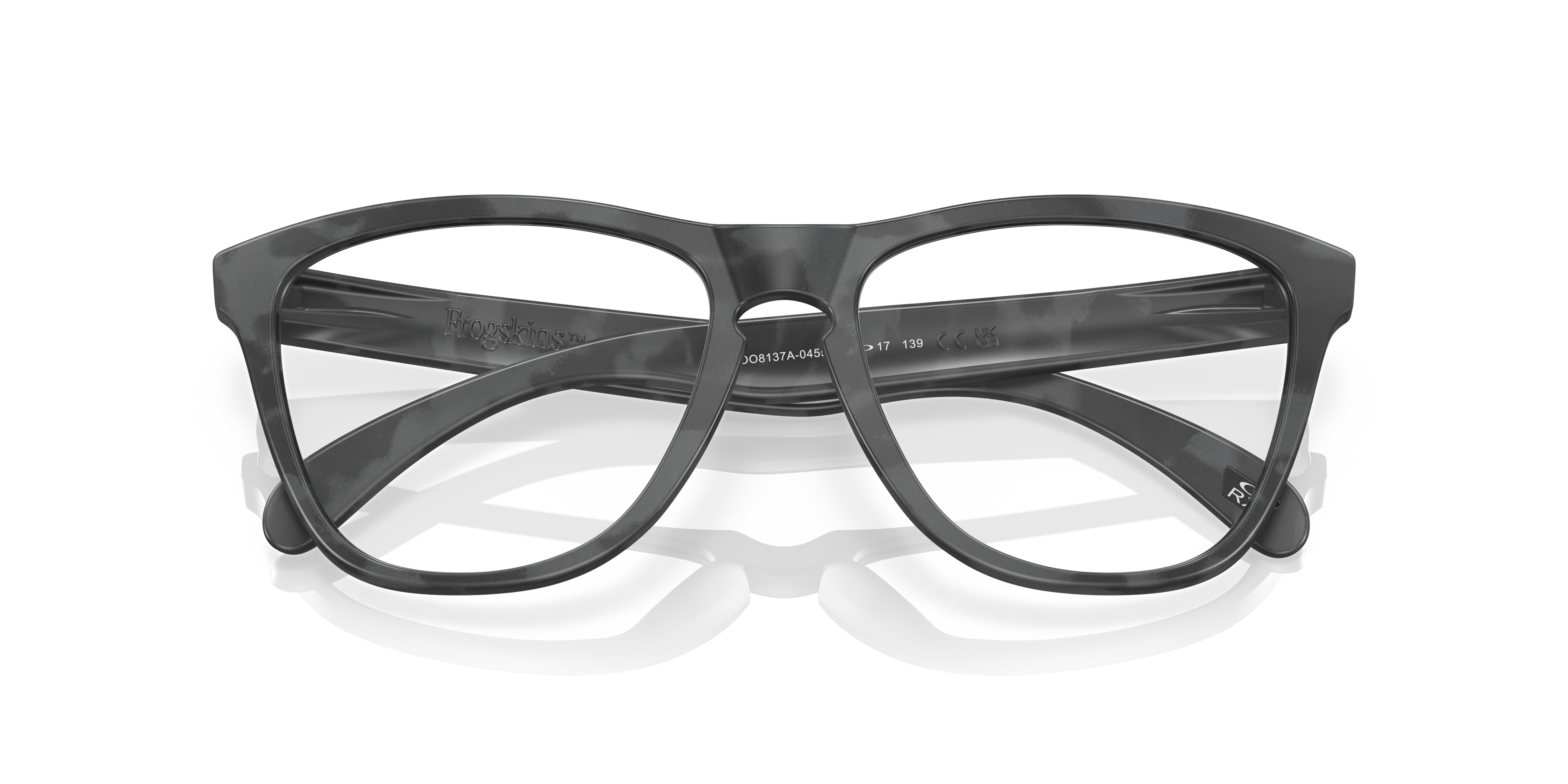 Oakley Frogskins™ (Low Bridge Fit) Eyeglasses with Polished Black