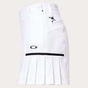 Elevate Aside Pleats Skirt - White