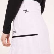 Elevate Aside Pleats Skirt - White