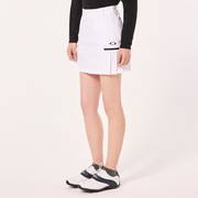 Elevate Aside Pleats Skirt - White