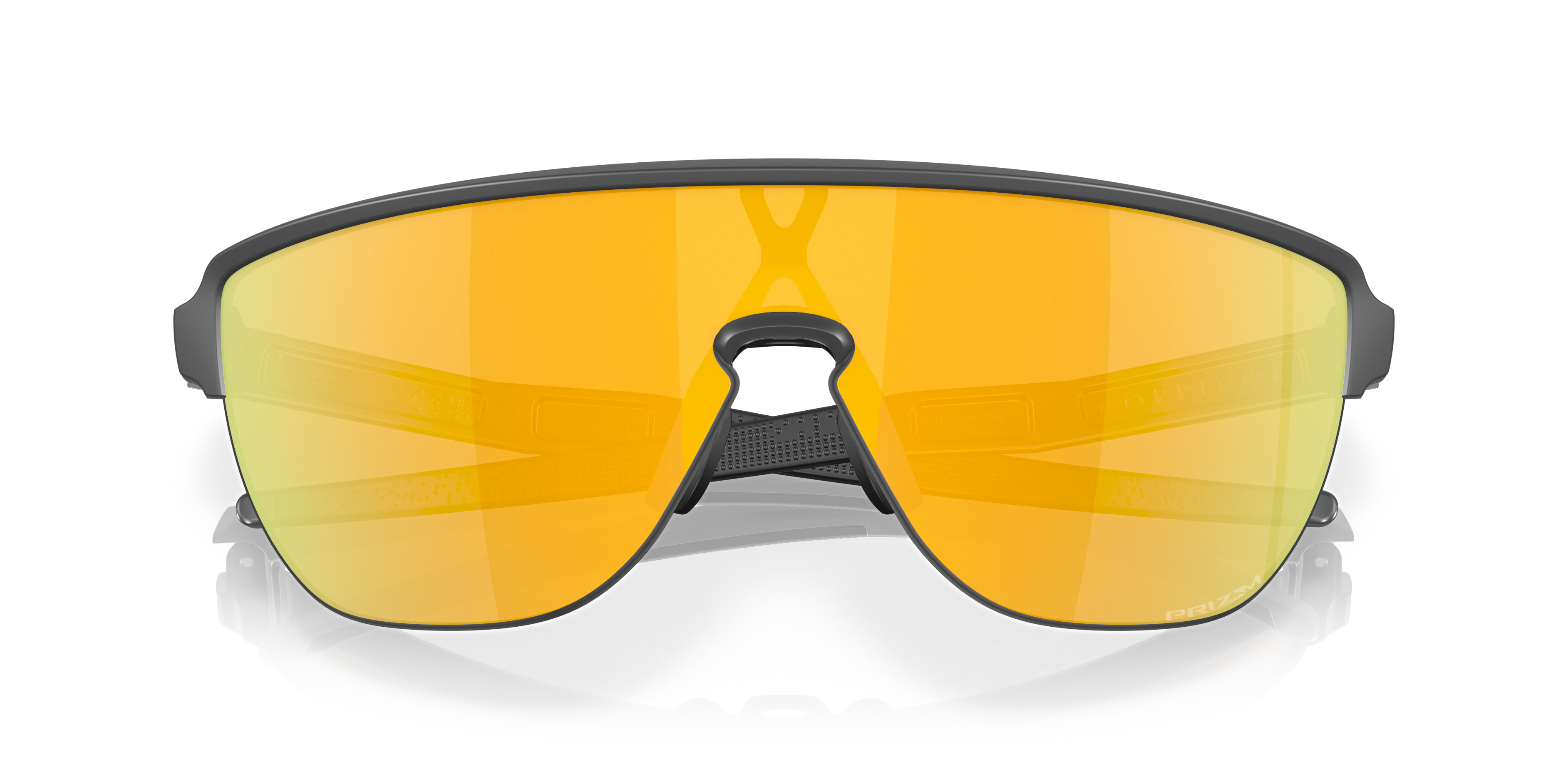 Corridor (Low Bridge Fit) 24K Iridium Lenses, Matte Carbon Frame