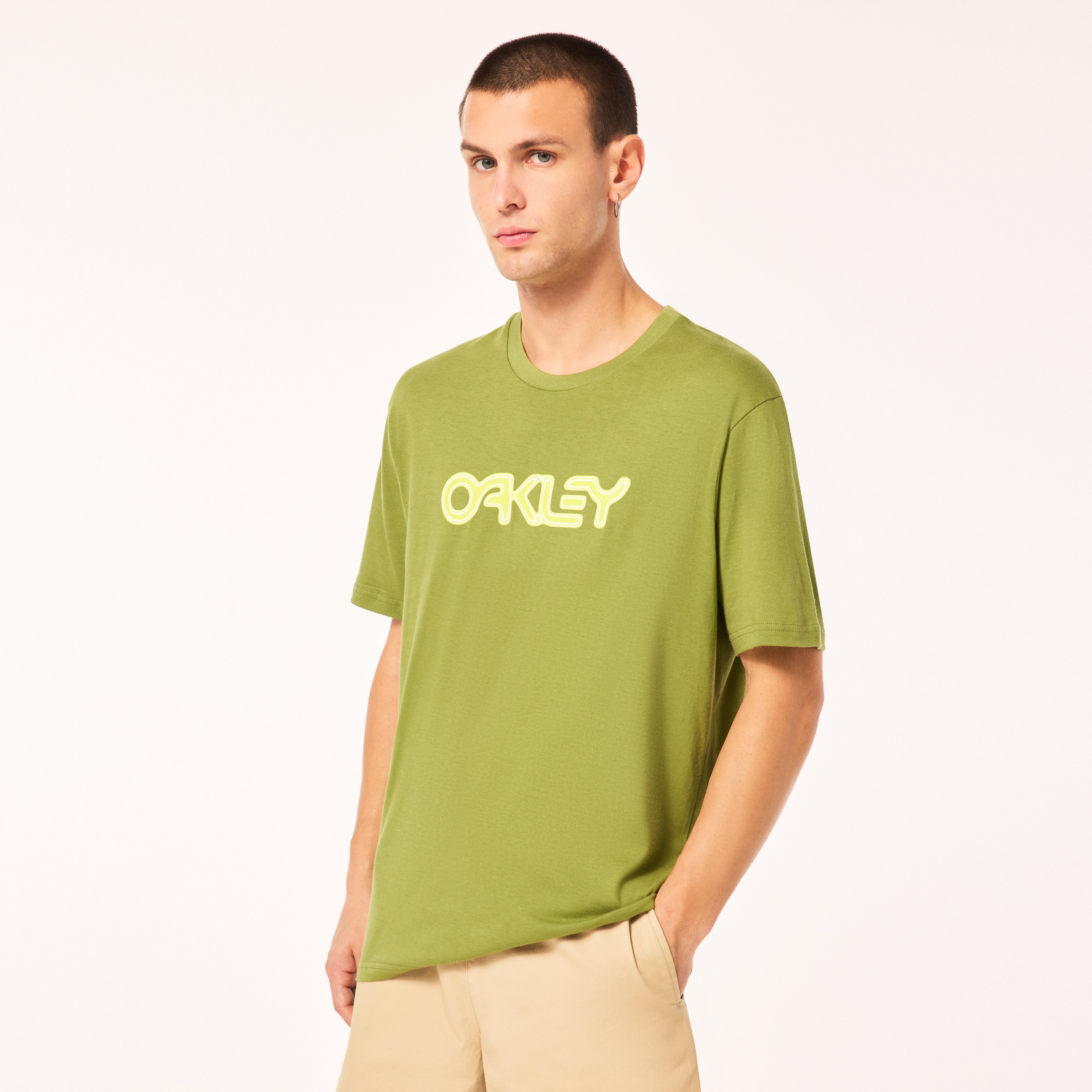 Shop Oakley Mtl B1b Tee In Fern