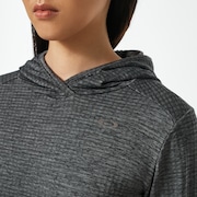 （女性用）Radiant Light Grid L/S Hoodie Shirts 2.0 - Dark Gray Heather