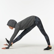（女性用）Radiant Light Grid L/S Hoodie Shirts 2.0 - Dark Gray Heather