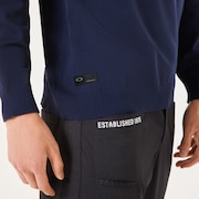 Skull LS Sweater Mock Shirt 2.0 - Fathom