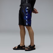 Hibiscus 20'' Boardshort - Pitch Black