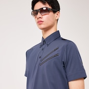 Skull Cool Stretch Claw Shirt - Midnight Blue