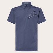 Skull Cool Stretch Claw Shirt - Midnight Blue