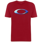 Ellipse Shadow Tee - Raspberry