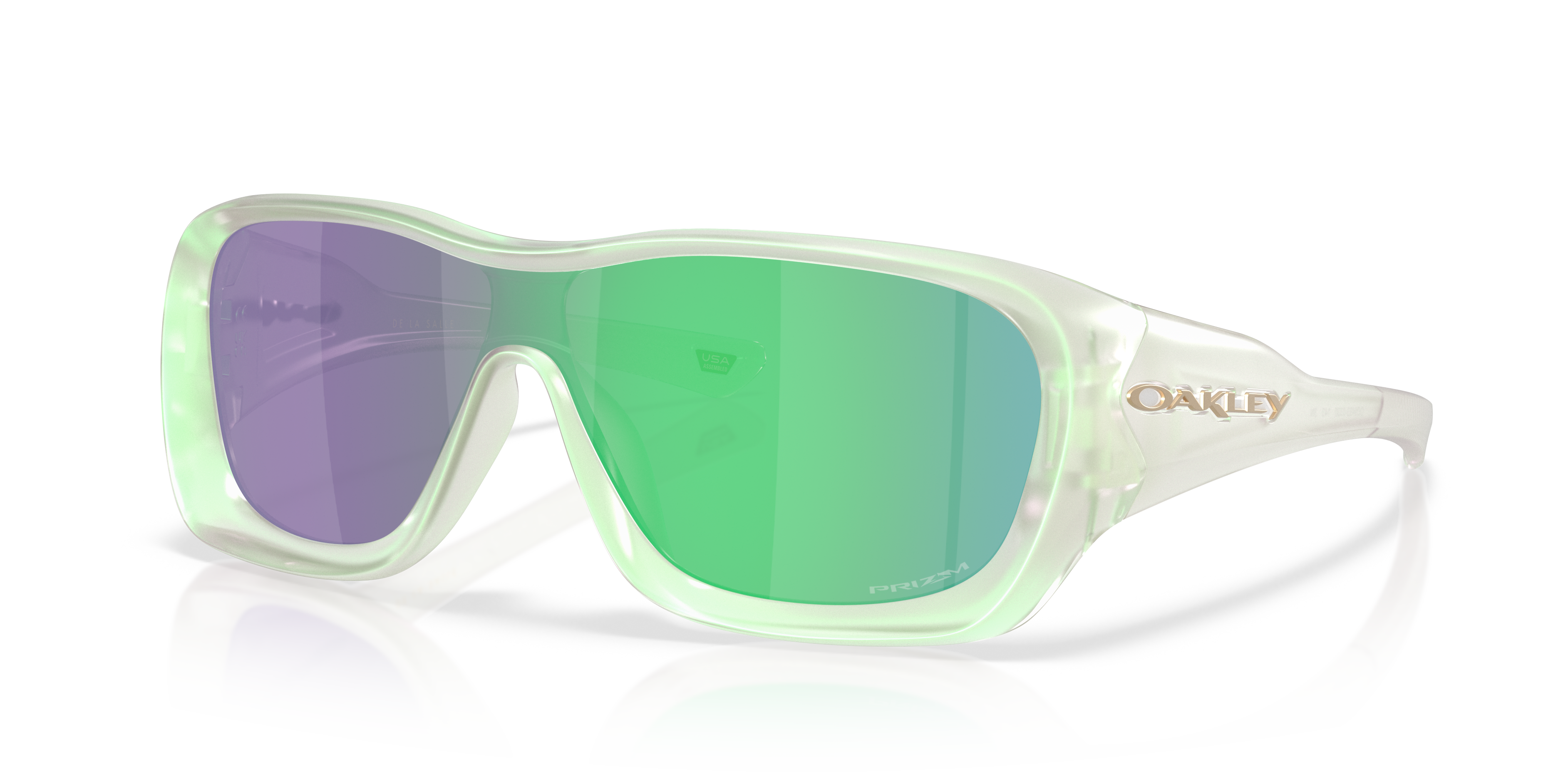 De La Salle Prizm Jade Lenses, Matte Jade Opaline Frame Sunglasses
