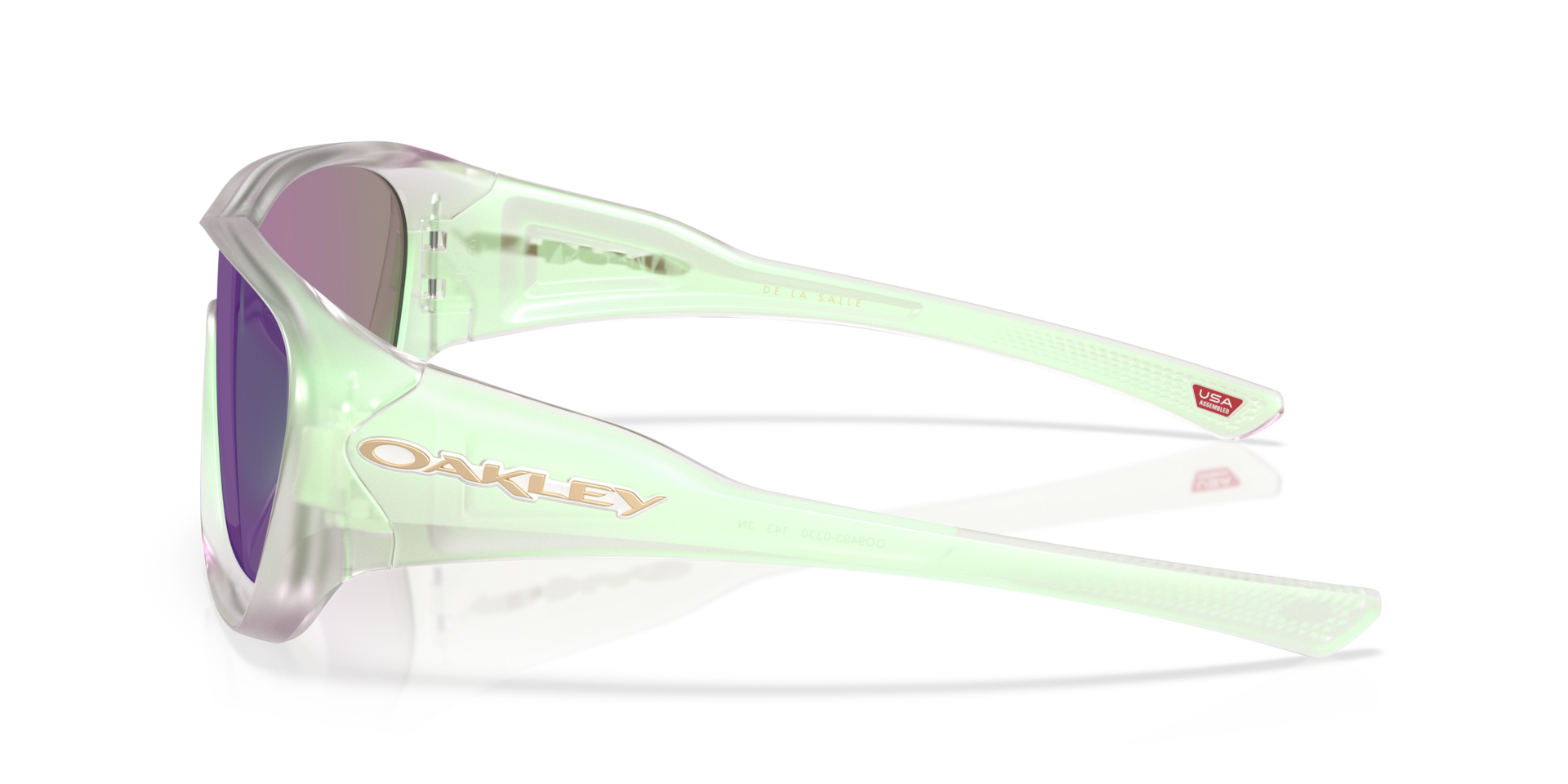 Oakley De La Salle Sunglasses with Matte Jade Opaline Frame and 