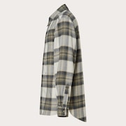 Oak Plaid LS Shirt - White/Black/Pebble