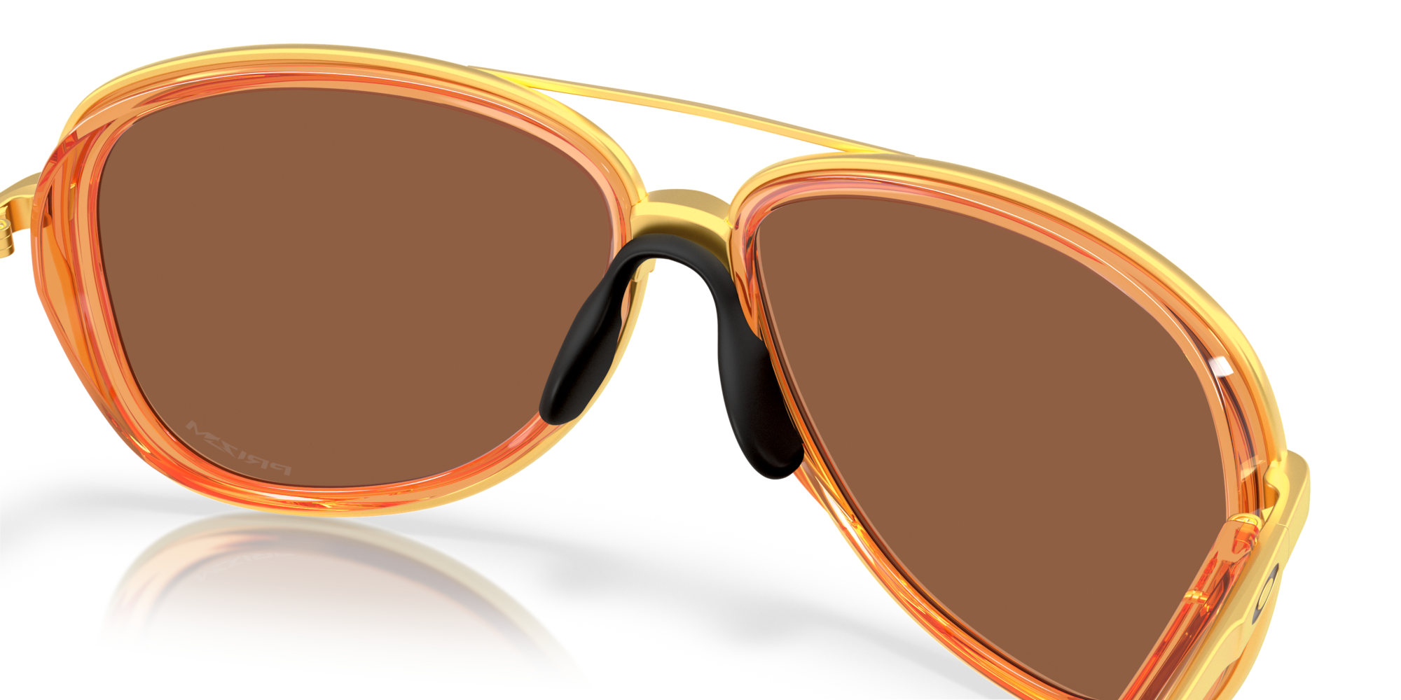 Split Time Prizm Tungsten Lenses, Transparent Ginger Frame Sunglasses ...