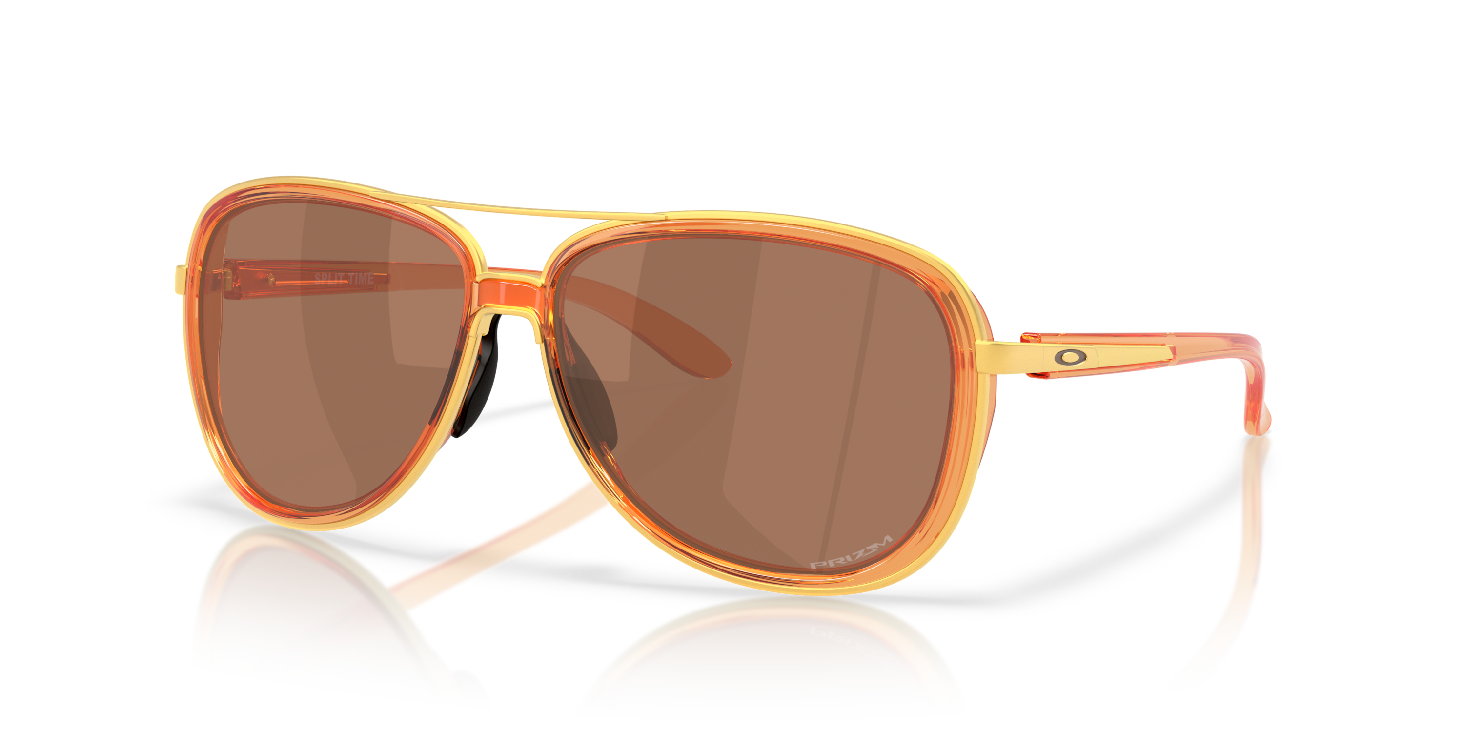 Split Time Prizm Tungsten Lenses, Transparent Ginger Frame Sunglasses ...