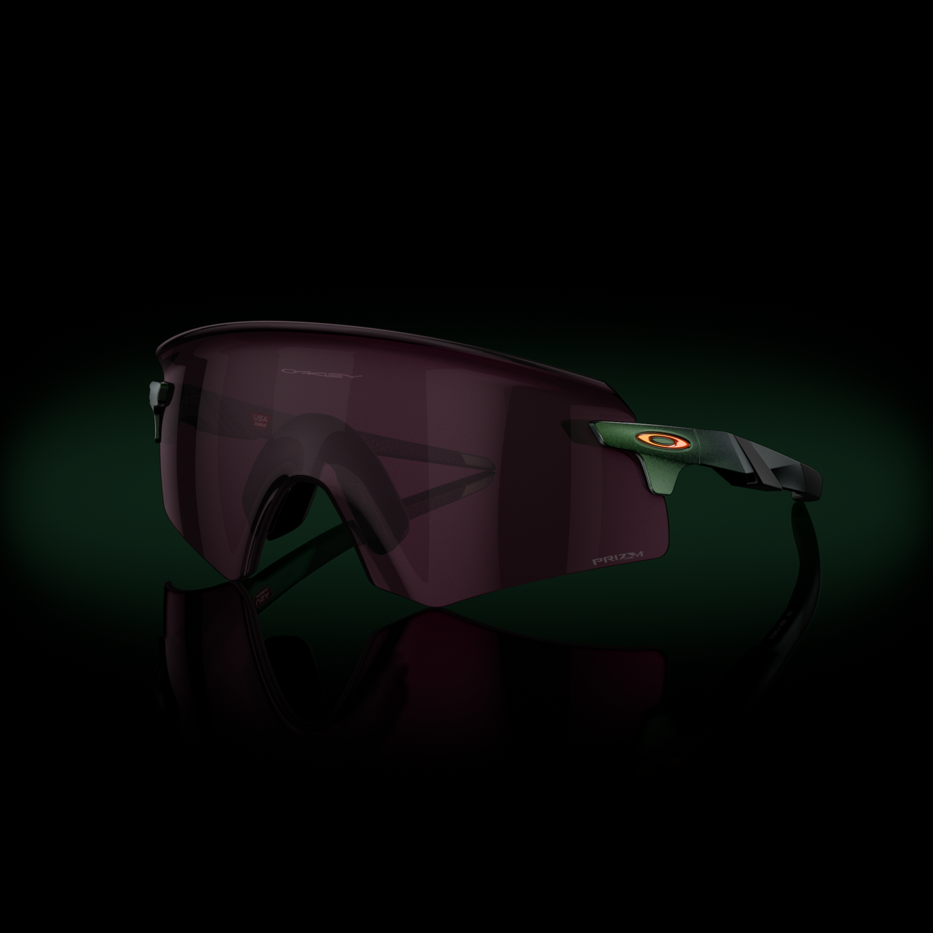 Encoder (Low Bridge Fit) Prizm Road Black Spectrum Gamma Green アイウェア ...
