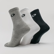 Meia Oakley Essential Crew Sock - 3 pares - Assorted