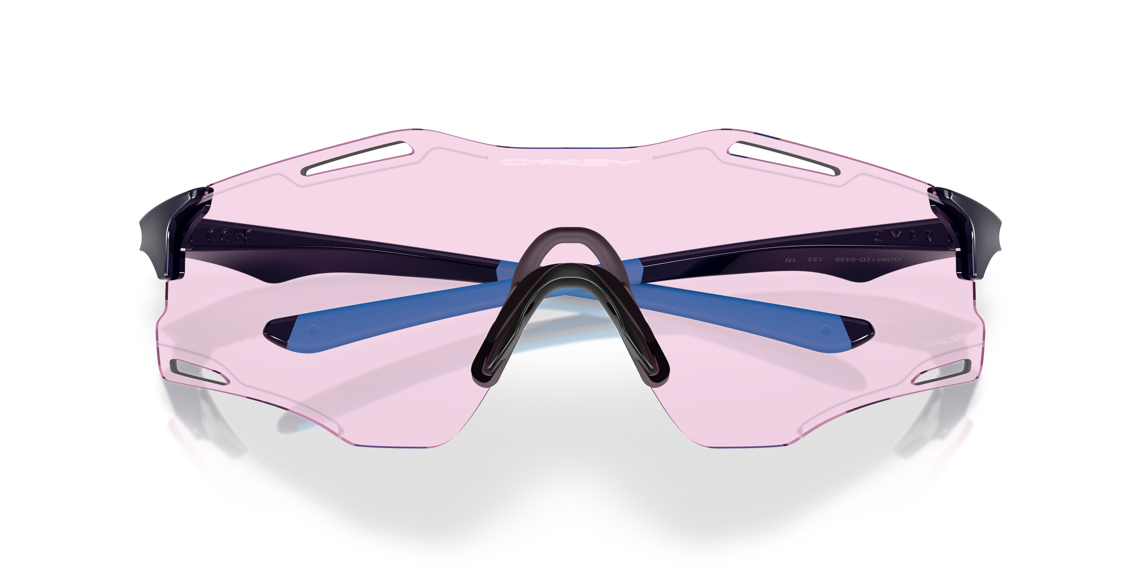 Cybr Zero Clear to Black Iridium Photochromic Lenses, Matte White