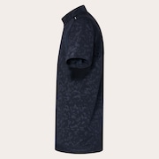 Skull Spotted Jacquard Mock - Pitch Black