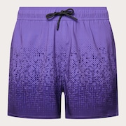 Sand Pixel Rc 16" Beachshort - Monogram Gradient Purple