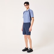 Skull Heat Block Staple Shorts - Midnight Blue