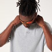 Stacked Metal Tee - New Granite Heather