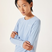 Radiant Qd Op L/S Tee 10.0 - Blue Fog