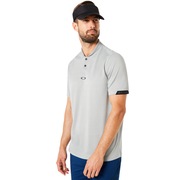 Polo Short Sleeve Bomber Collar - Stone Gray
