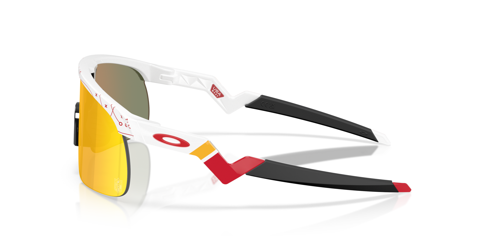 Oakley Kansas City Chiefs Resistor (Youth Fit) Sunglasses with 