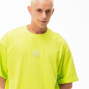 Camiseta Oakley Mad Lab Rubber Logo - Lime