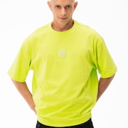 Camiseta Oakley Mad Lab Rubber Logo - Lime