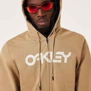 Teddy Full Zip Hoodie - Pebble