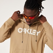Teddy Full Zip Hoodie - Pebble