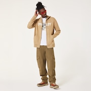 Teddy Full Zip Hoodie - Pebble