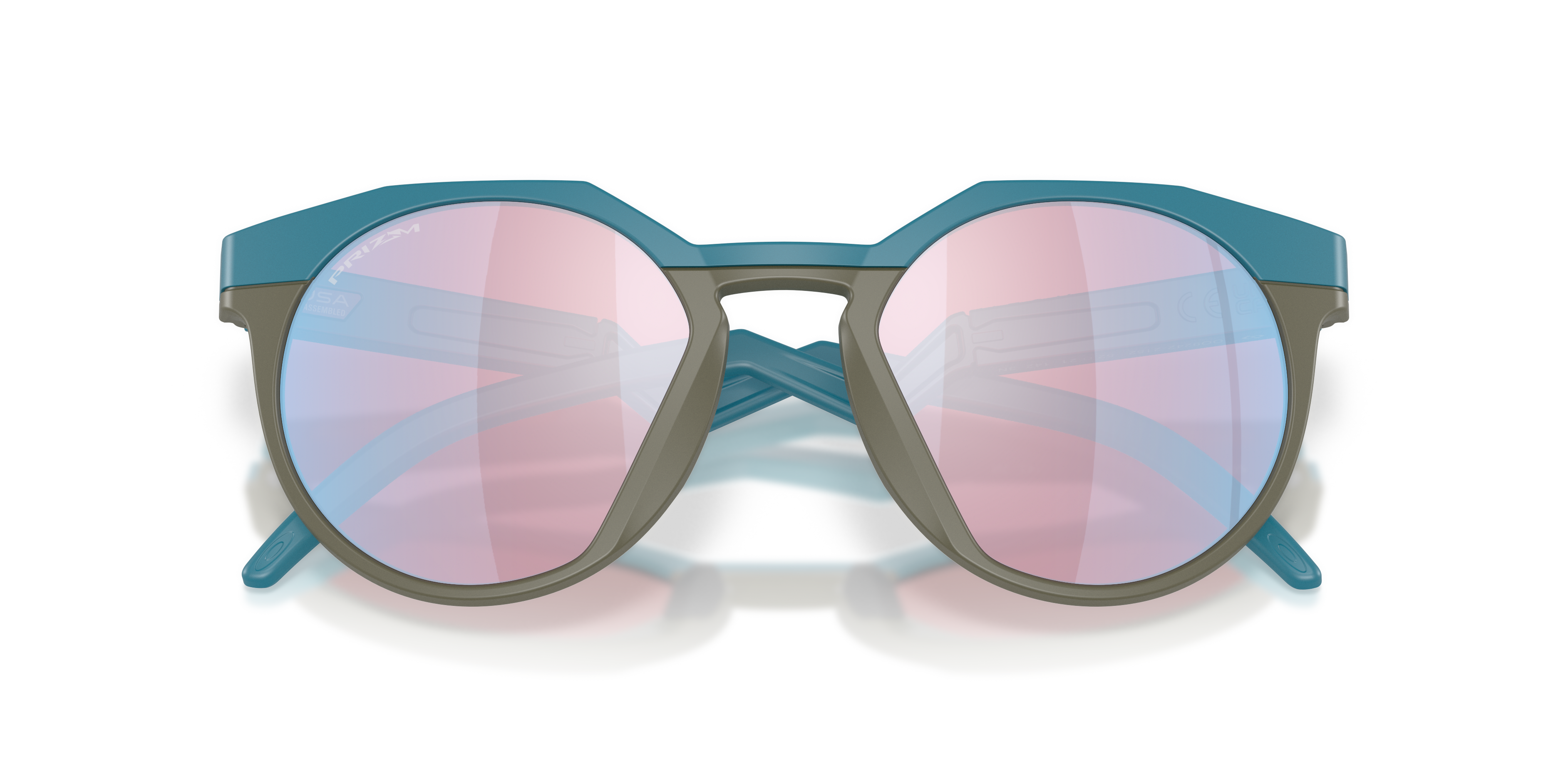 Oakley HSTN Sunglasses with Matte Carbon Frame and Prizm Ruby