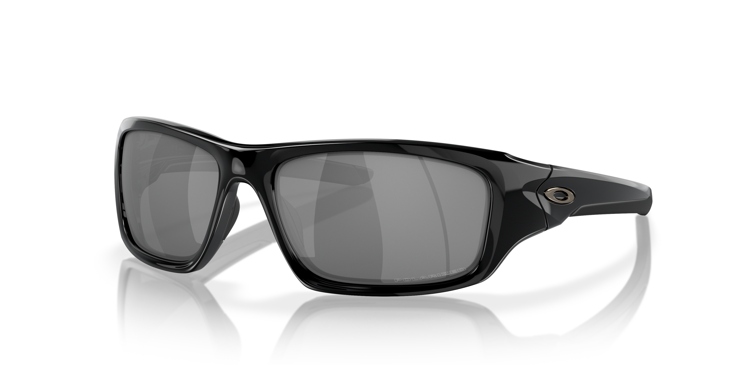 Valve® Black Iridium Polarized Lenses, Polished Black Frame Sunglasses