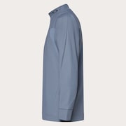 Skull Thickness LS Mock Shirt - Blue Tar