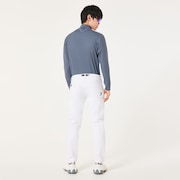 Skull Thickness LS Mock Shirt - Blue Tar